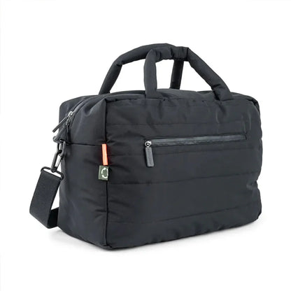 Bolso Maternal Acolchado con Mudador Portátil - Negro | Done by deer