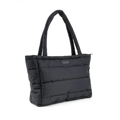Bolso Maternal Tote Acolchado con Mudador Portátil - Negro | Done by deer