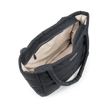 Bolso Maternal Tote Acolchado con Mudador Portátil - Negro | Done by deer