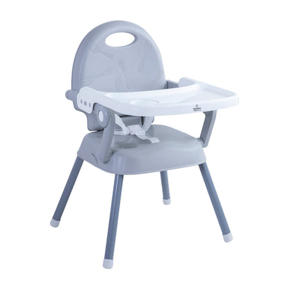 Silla de Comer Plegable Portátil Bebé y Niño Fold - Gris | Bebesit