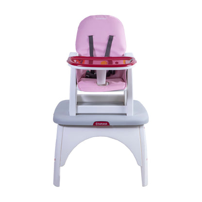 Silla de Comer Escritorio Balancín Eat&Swing - Rosa | Bebesit