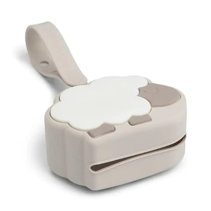 Caja Silicona para Llevar el Chupete - Sheepy - Arena | Done by deer