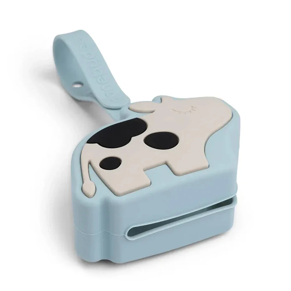 Caja Silicona para Llevar el Chupete - Dotti - Azul | Done by deer