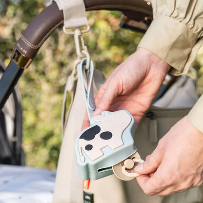 Caja Silicona para Llevar el Chupete - Dotti - Azul | Done by deer