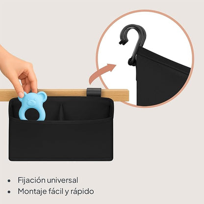 Organizador de Pañales Sidepocket - Black | Lionelo