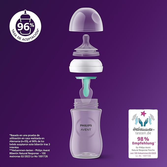 Mamadera Natural Response con Válvula AirFree - 125 ml | Philips Avent