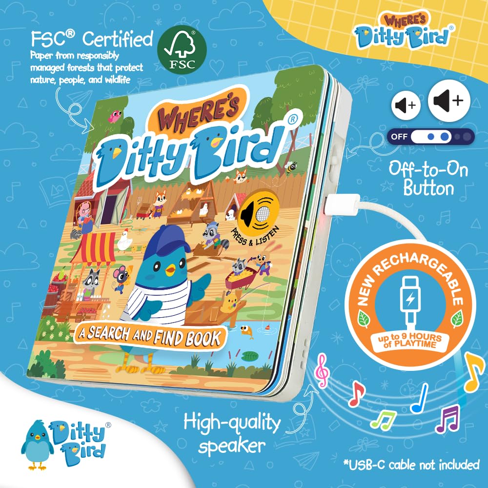 Libro Interactivo Musical - Where's Ditty Bird? | Ditty Bird