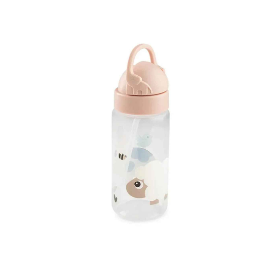 Botella con Bombilla Tiny Farm 350ml - Rosa | Done by deer