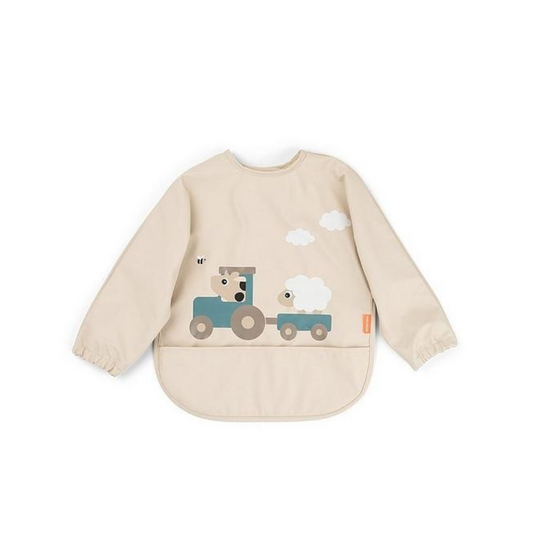 Babero Grande con Mangas y Bolsillo - Tiny Farm - Arena | Done by deer
