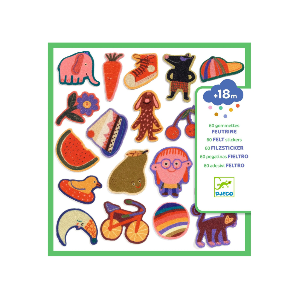 Stickers de Fieltro - ¡Las loquillas! | Djeco