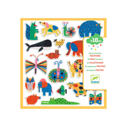 Stickers de Fieltro - ¡Animales por todas partes! | Djeco