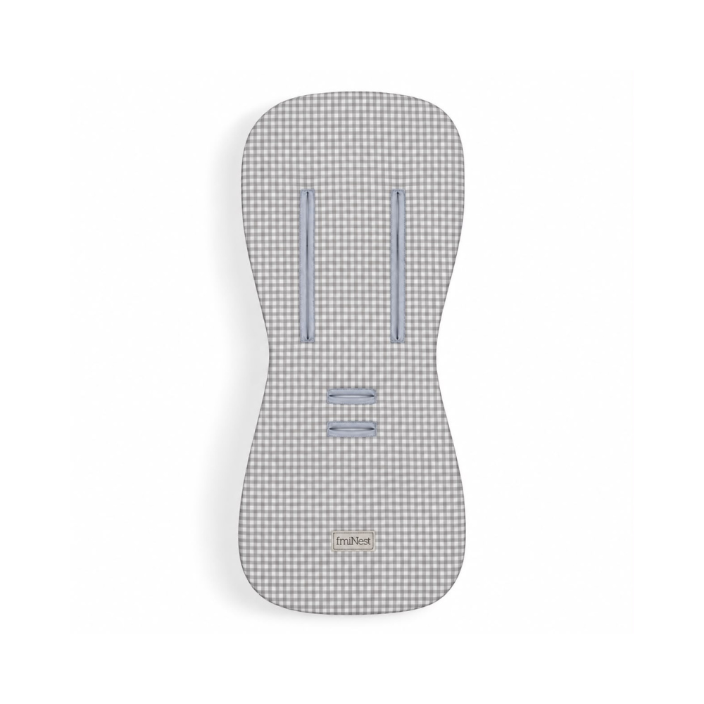 Protector Coche - Mini Vichy Gris | miNest