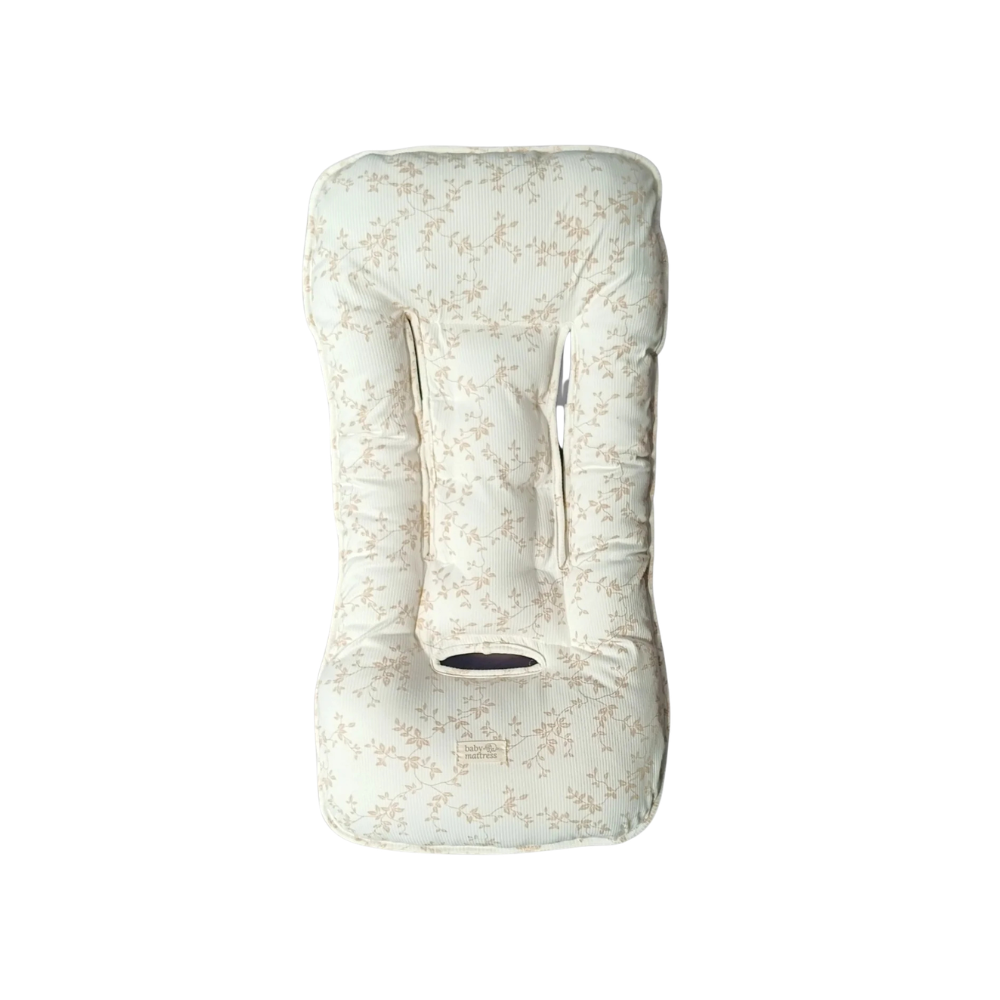 Cojín para Coche - Beige Flores | Baby Mattress
