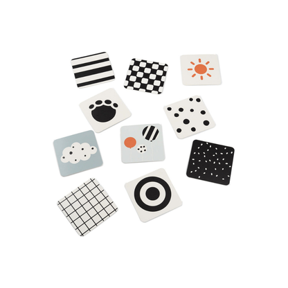 Set de 10 Tarjetas de Contraste para Bebés Deer Friends - Varios Colores | Done by deer