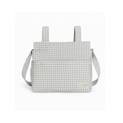 Bolso Clásico -  Mini Vichy Gris | miNest