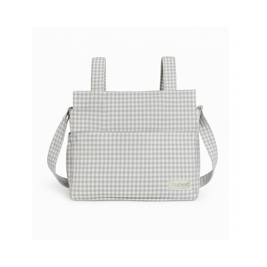 Bolso Clásico -  Mini Vichy Gris | miNest