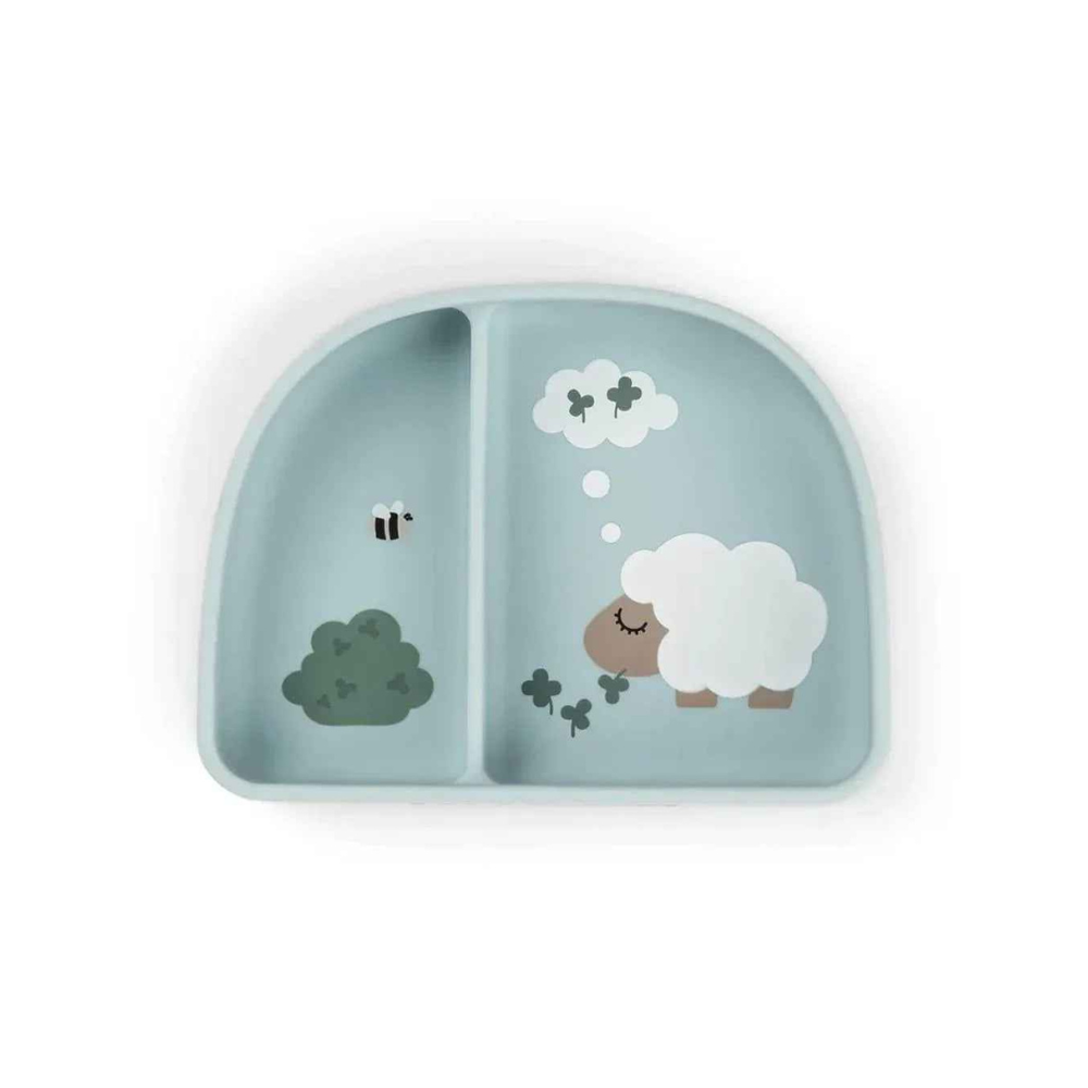 Bowl con Compartimentos Stick & Stay Tiny Farm - Azul | Done by deer