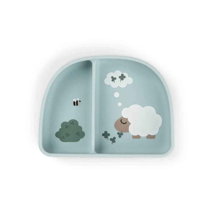 Bowl con Compartimentos Stick & Stay Tiny Farm - Azul | Done by deer