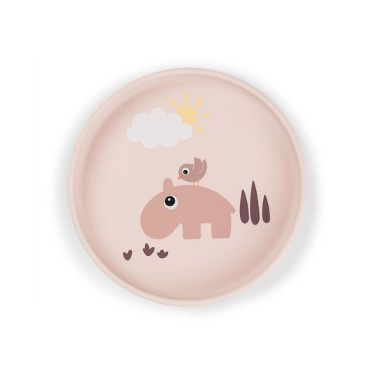 Plato de Silicona Stick & Stay Playground - Rosa | Done by deer