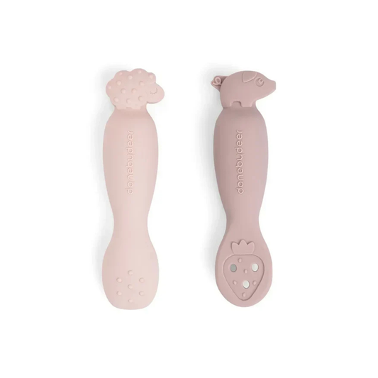 Juego de Cucharas de Aprendizaje Tiny Farm - Rosa | Done by deer