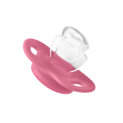 Dental Pacifier with Anatomical Nipple with Wings - Pink