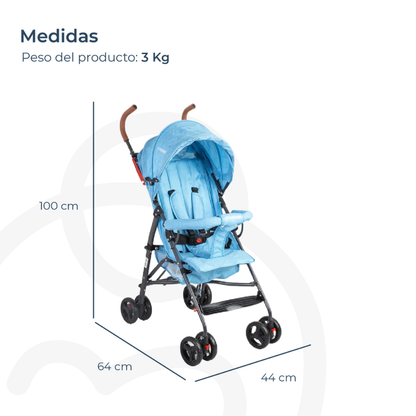 Coche Paragua - Celeste | Bebesit