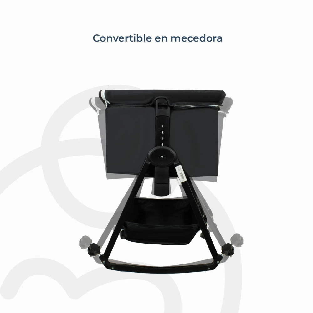 Cuna Colecho Balancin Cloud - Negro | Bebesit