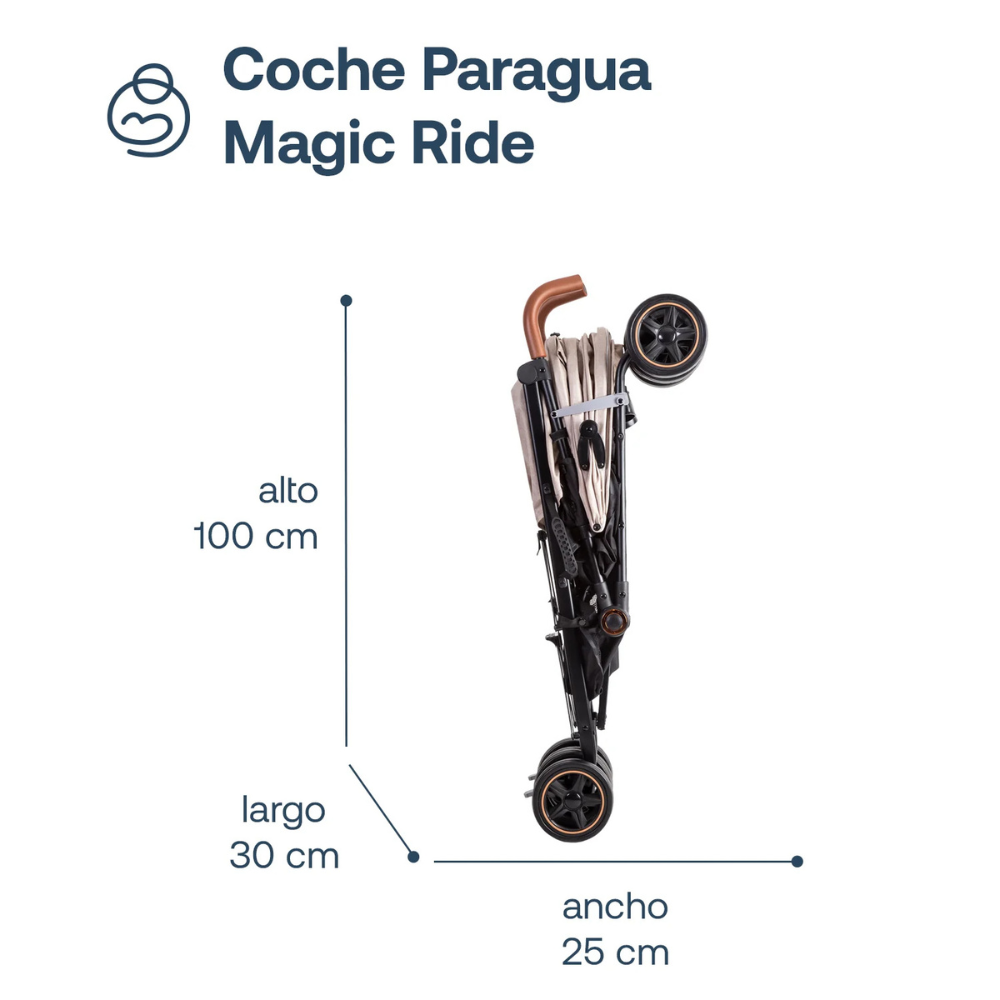 Coche Paragua Magic Ride - Beige | Bebesit
