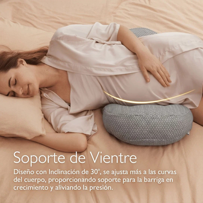 Almohada de Embarazo con Apoyo Lateral | MomCozy
