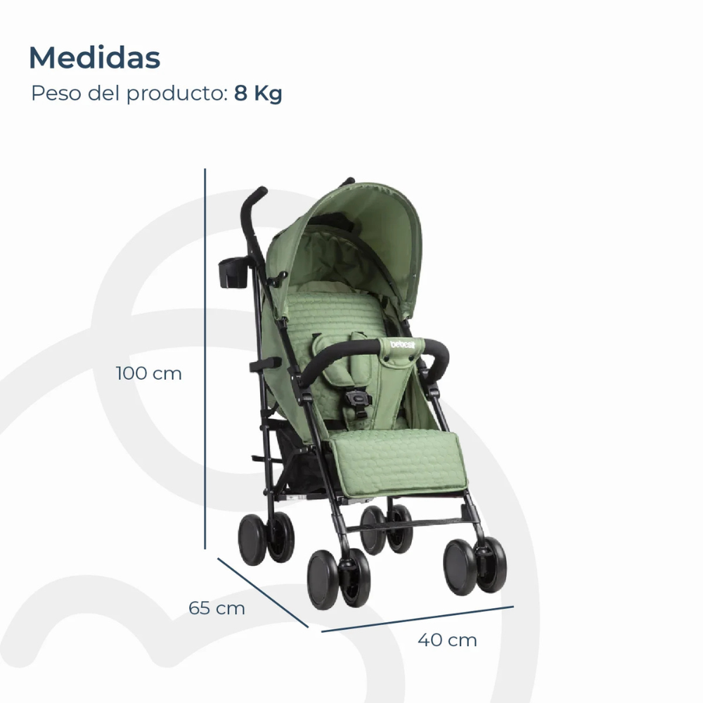 Coche Paragua Kronos - Verde | Bebesit