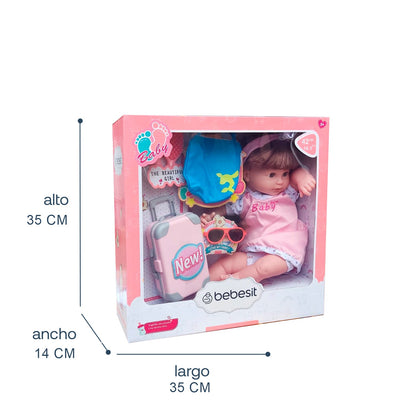 Muñeca Bebé 42 cm con Accesorios - Emma | Bebesit