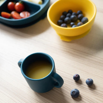 Set de 2 Tazas Bambino de Silicona - Celeste y Verde Azulado