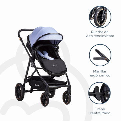 Coche Cuna Paseo Street - Azul | Bebesit
