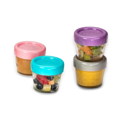 Pack of 6 glass containers 118 ml 