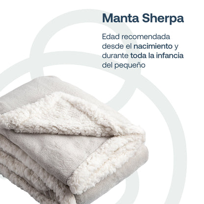 Manta Sherpa - Gris | Bebesit