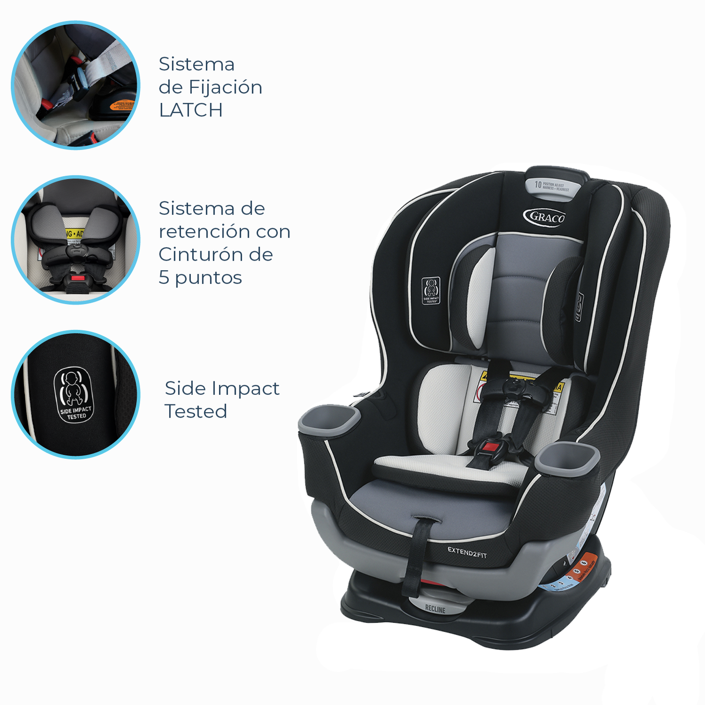 Silla de Auto Convertible Extend2Fit® - Gotham | Graco