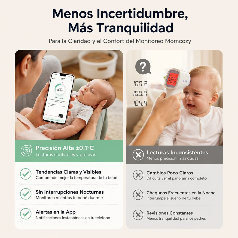 Termómetro Continuo para Bebé | MomCozy