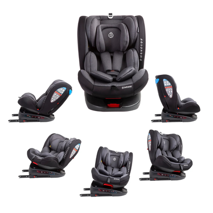 Silla de Auto Convertible 360° Isofix Saturn - Gris | Bebesit