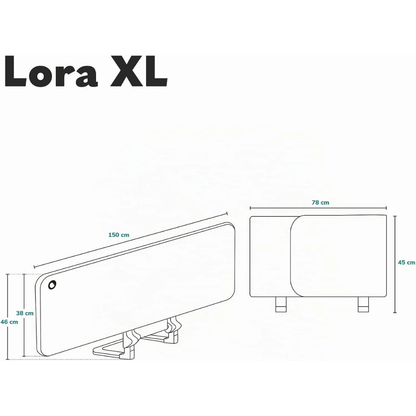 Baranda para Cama Lora XL - Grey Stone | Lionelo