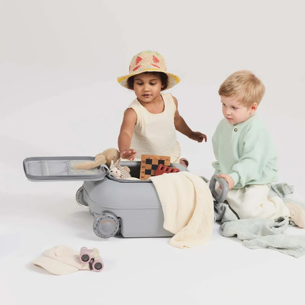 Maleta Infantil 2 en 1 con Asiento Cabby - Blue | Kinderkraft