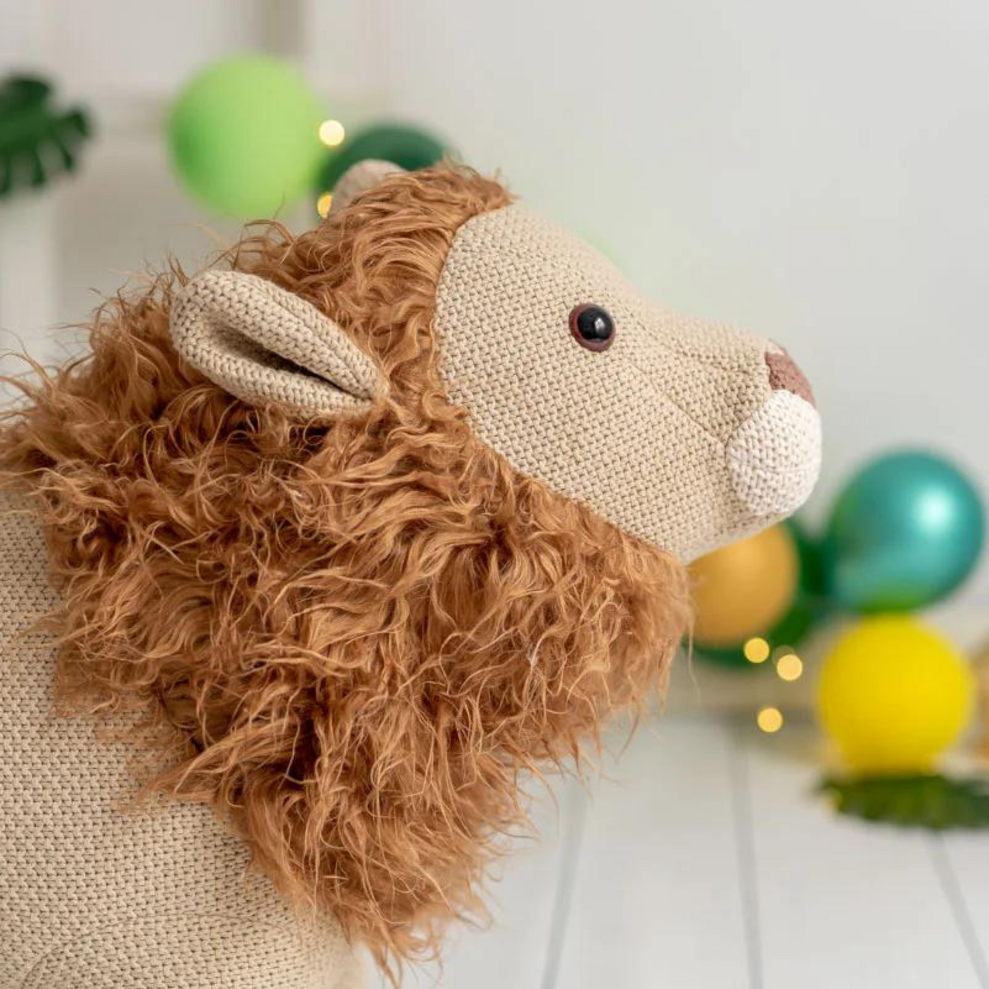 Peluche Amigurumi 100% Algodón - 84 cm - León Maxi