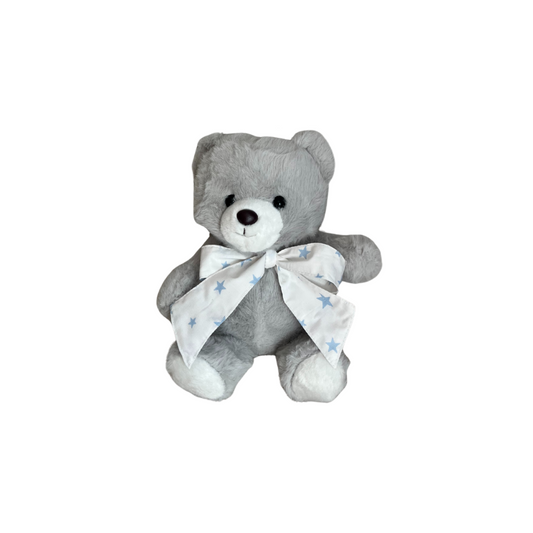Peluche Oso - Gris - Cinta Niño | Algodones