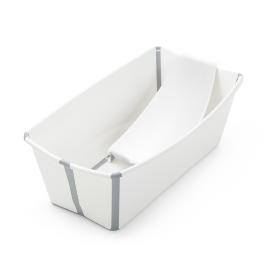Pack Tina Plegable Flexi Bath® con Soporte para Recién Nacido - Blanco | Stokke