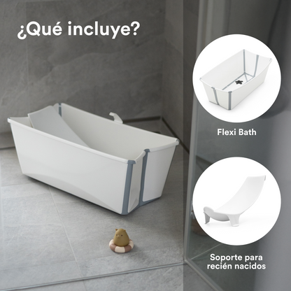 Pack Tina Plegable Flexi Bath® con Soporte para Recién Nacido