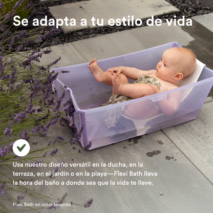 Pack Tina Plegable Flexi Bath® con Soporte para Recién Nacido - Azul Océano | Stokke