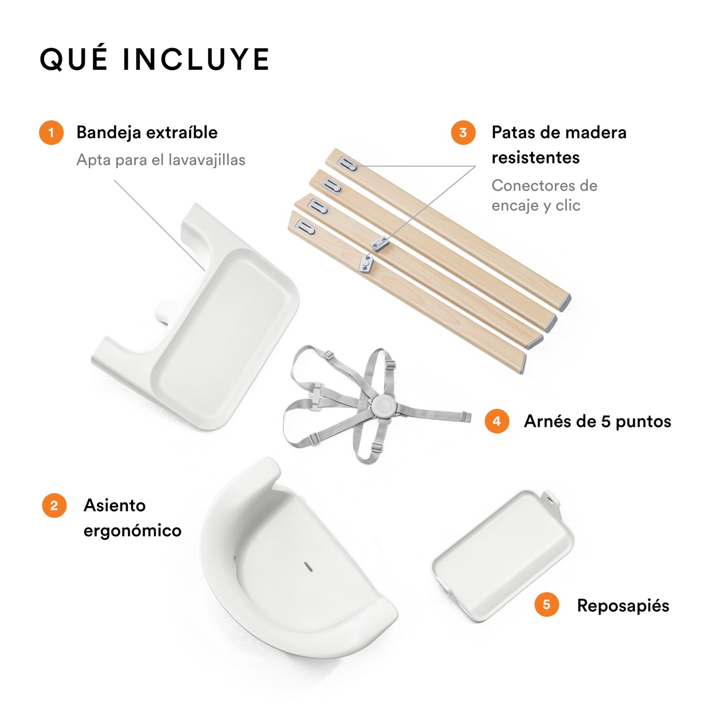 Silla Clikk™ - Blanca | Stokke