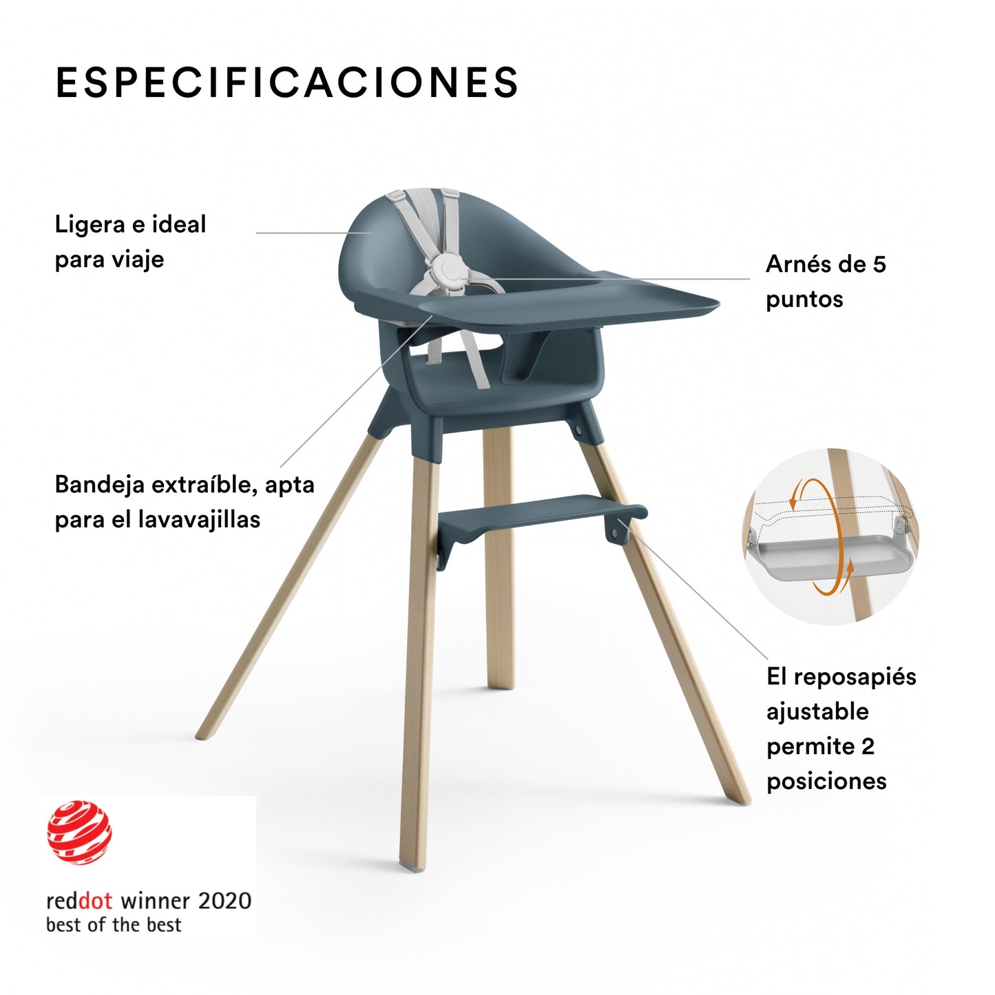 Silla Clikk™ - Fjord Blue | Stokke