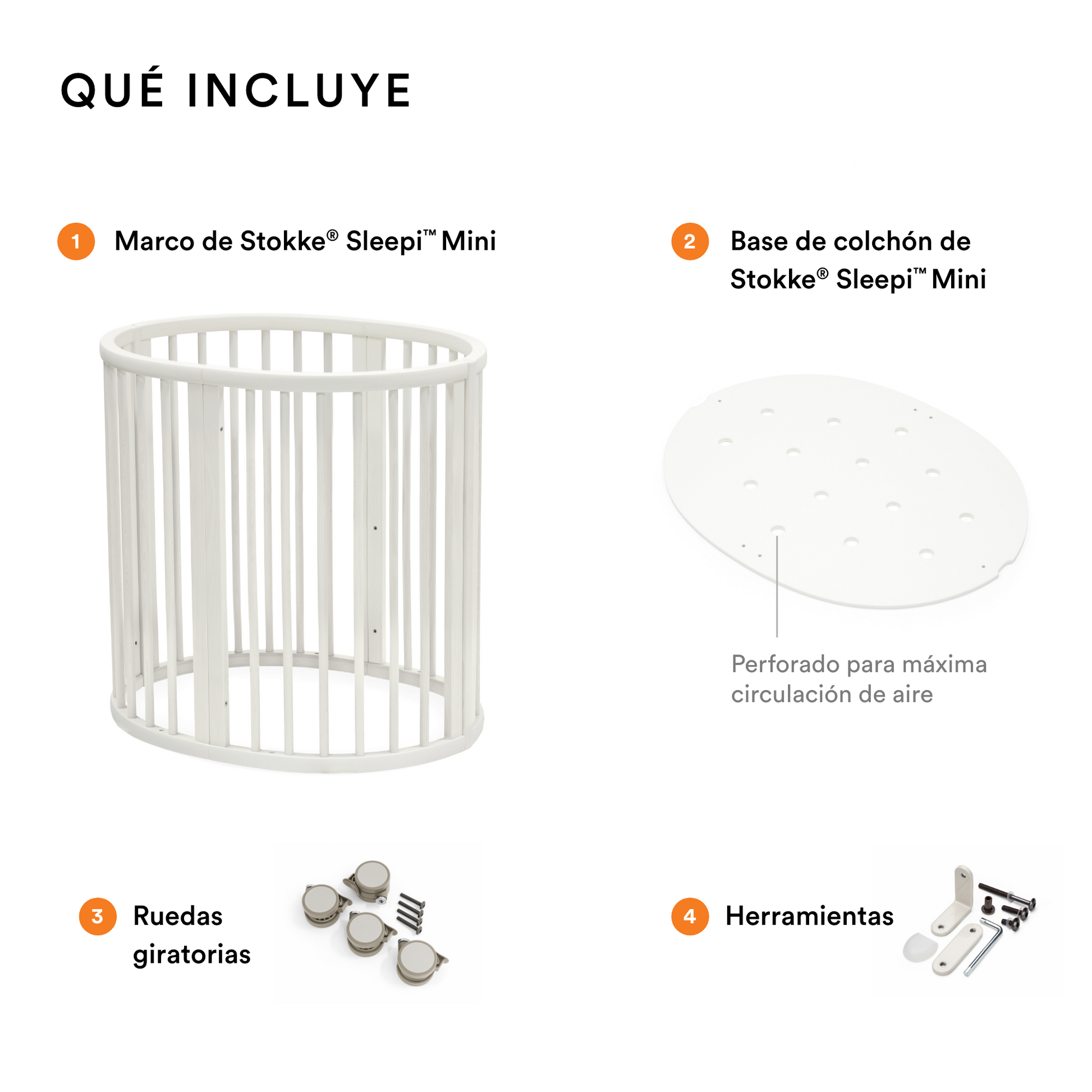 cuna stokke medidas Cuna Sleepi™ Mini - Blanco
