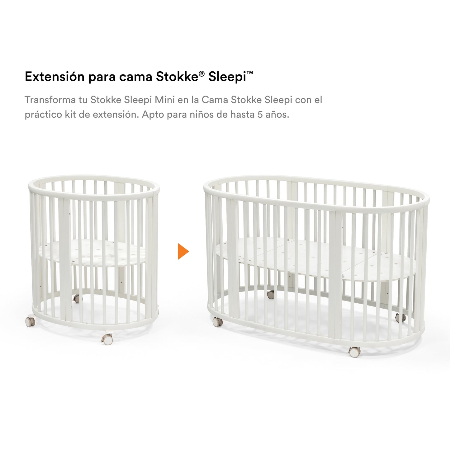Kit de Extensión para Cuna Sleepi™  (Versión 2) - Blanco | Stokke