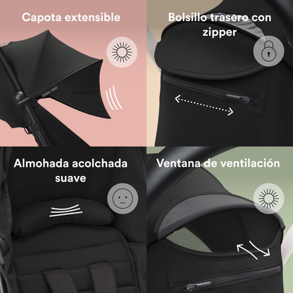 Asiento 6+ para Coche Ultracompacto Stokke® YOYO³ - Negro | YOYO by Stokke
